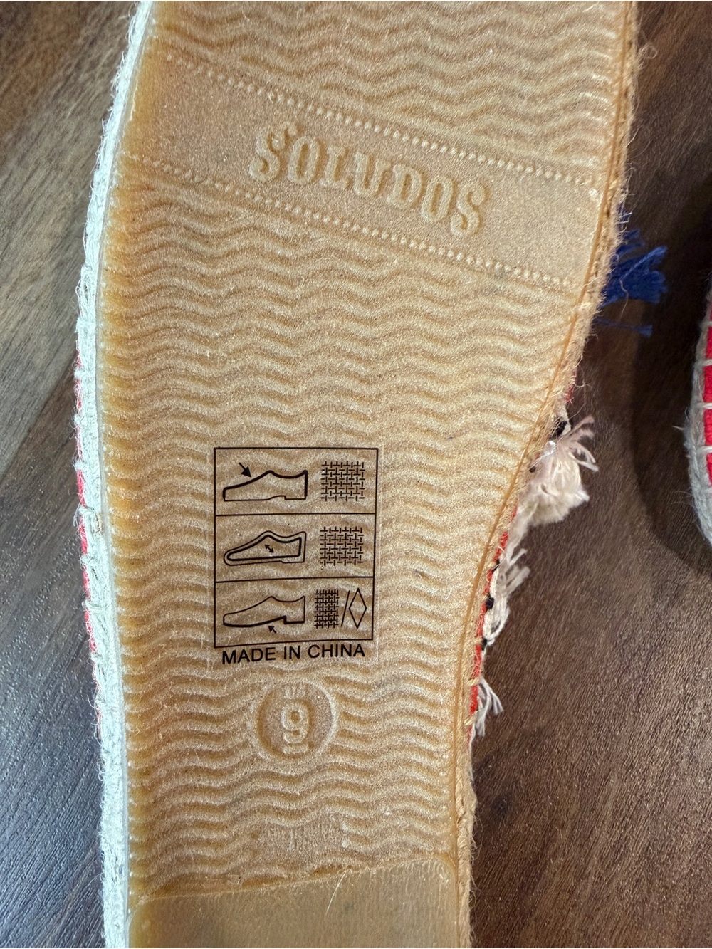 Soludos Red Slip-On Pom Pom Tassel Espadrille Mules - Picture 7 of 7